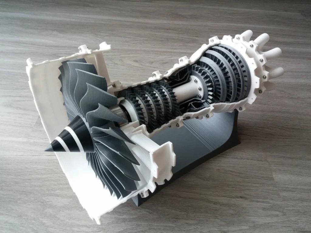 Modelo de motor turbina (PETG)