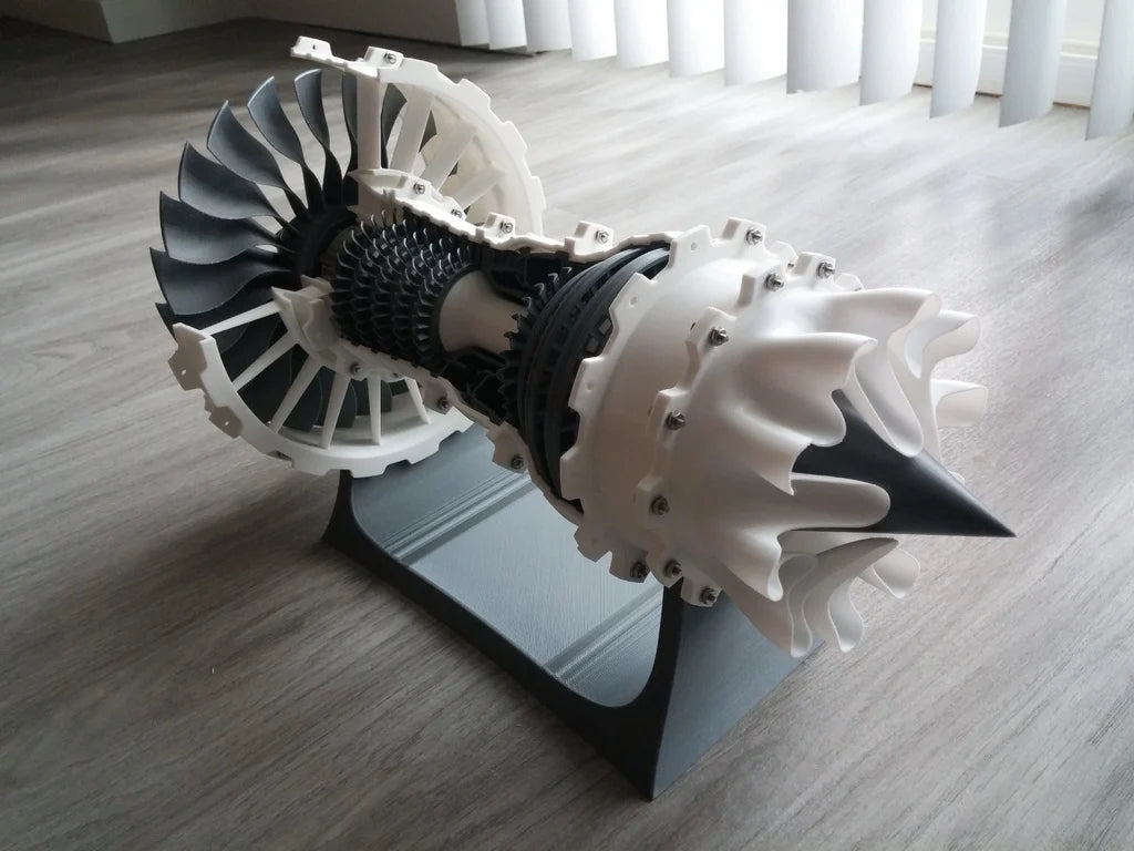 Modelo de motor turbina (PETG)